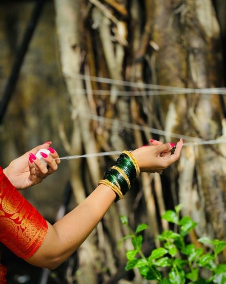 pooja sawant celebrated first vat purnima