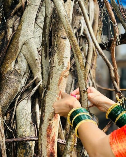 pooja sawant celebrated first vat purnima