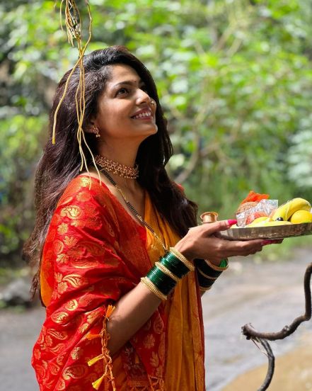 pooja sawant celebrated first vat purnima