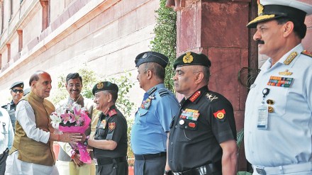 armed forces ready to face all challenge says defense minister rajnath singh