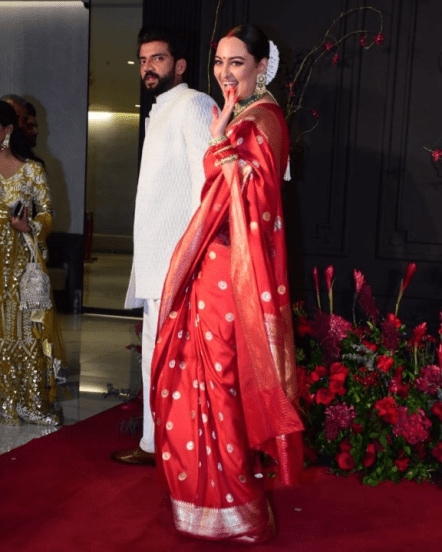 sonakshi sinha zaheer iqbal reception