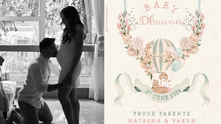 Varun Dhawan shared video of announcing baby girl birth good news