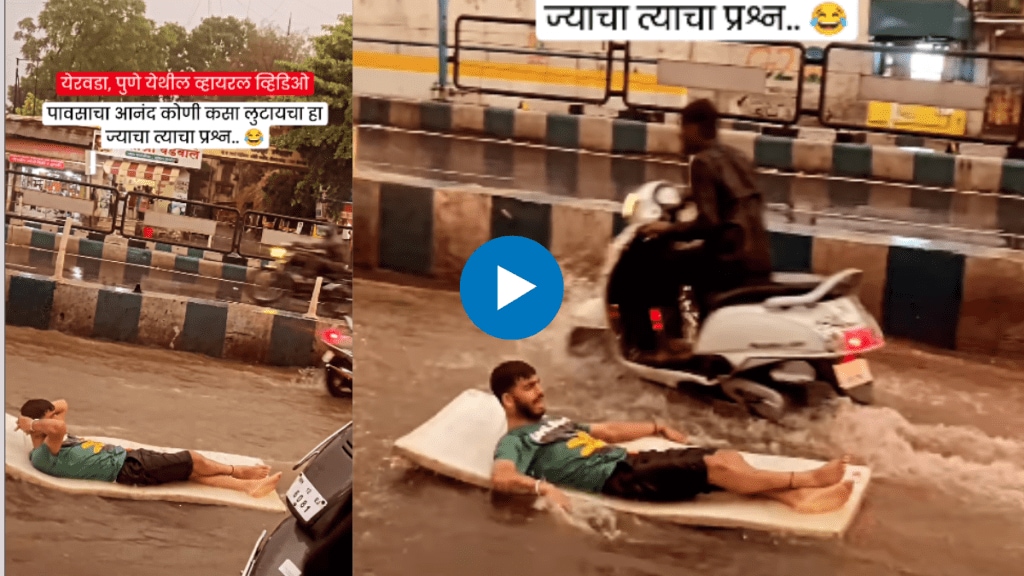 young boy in pune enjoys Rain