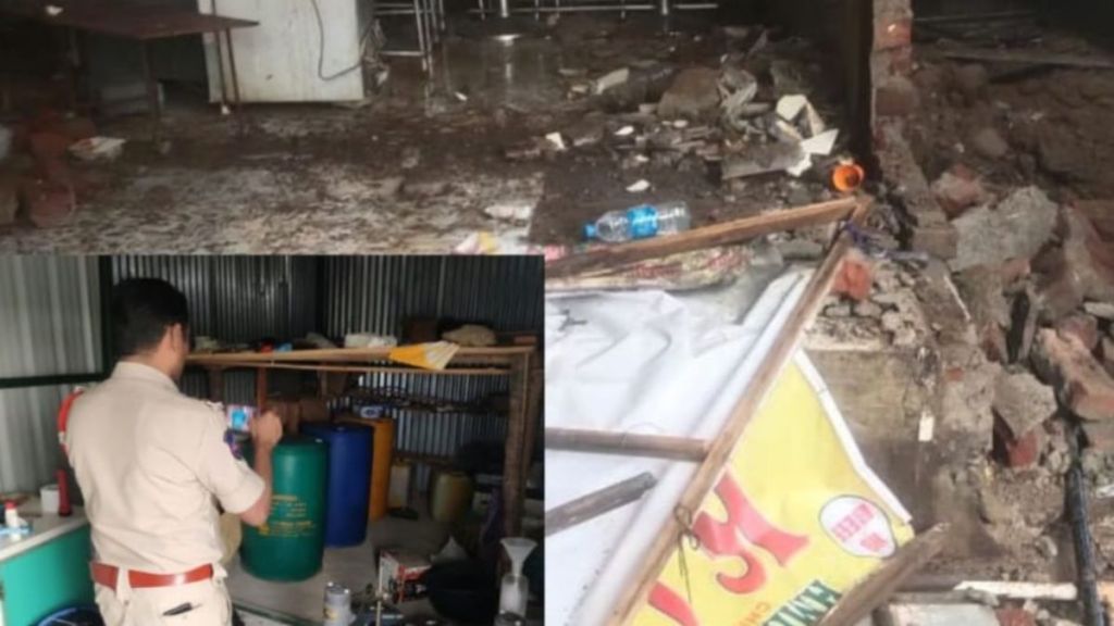 Action against illegal dhabas hotels at Malanggad