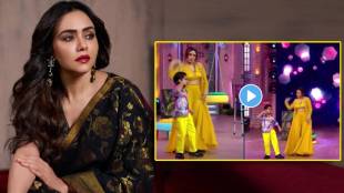 marathi actress Amruta Khanvilkar dance with chota pushpa video viral