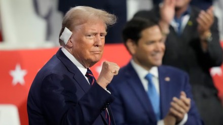Donald Trump in first speech after assassination attempt I had God on my side