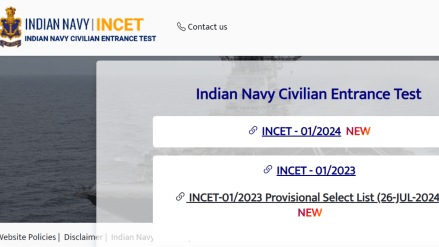 indian Navy INCET Recruitment 2024 Application for 741 posts begins