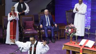 Joe Biden sits in a trance