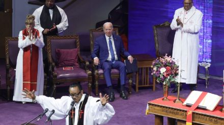 Joe Biden sits in a trance