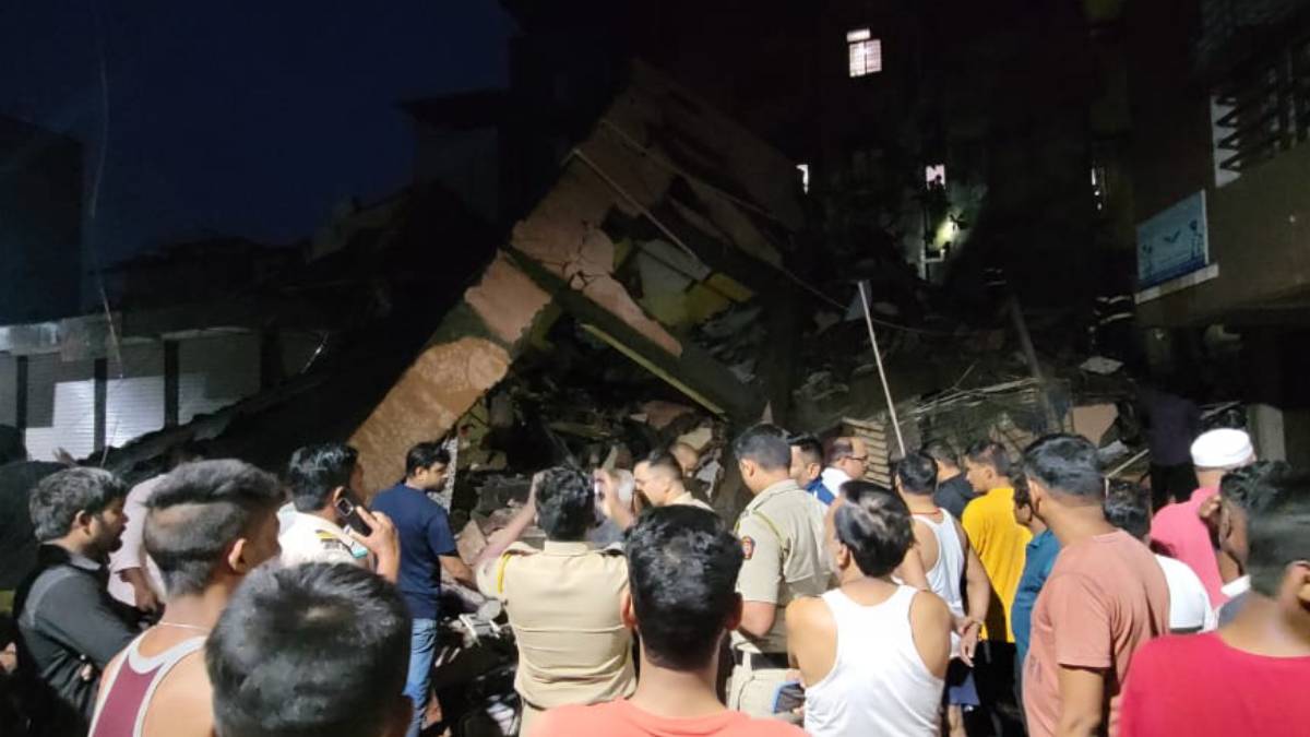 Building Collapse in Navi Mumbai Three Storey Building collapse