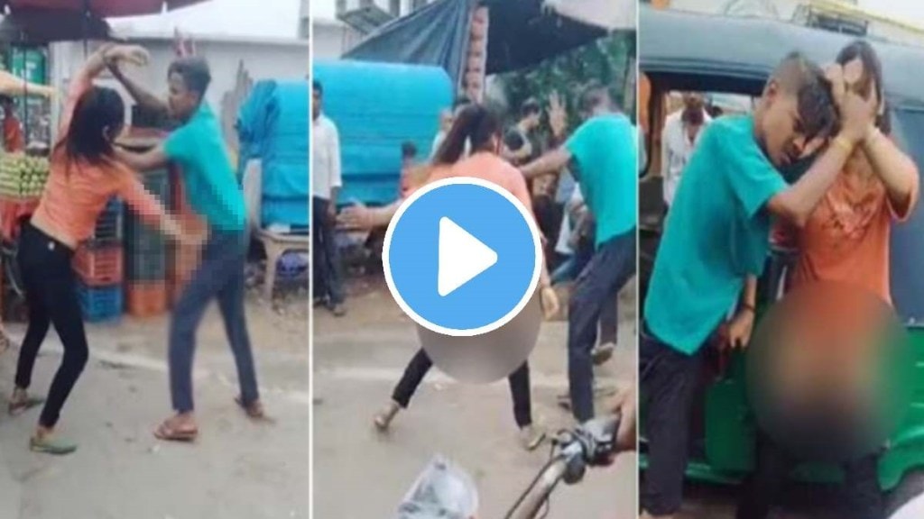 transgender woman removes pant gets naked assaults auto driver in crowded market over 10 dispute shocking video viral