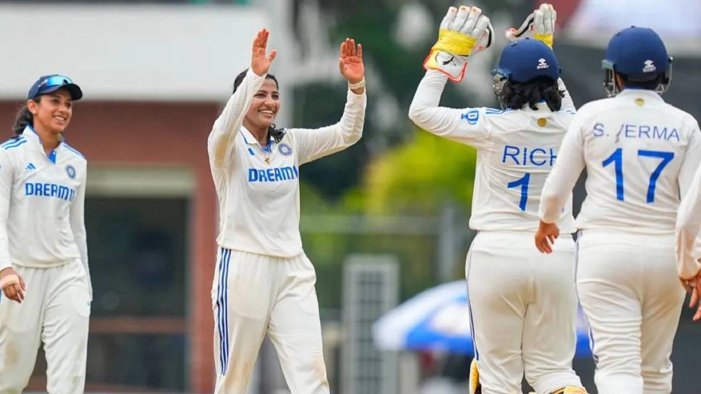 India Women won by 10 wickets against South Africa in Test match India Women won by 10 wickets against South Africa in Test match