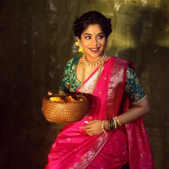 Samruddhi Kelkar South Indian Look