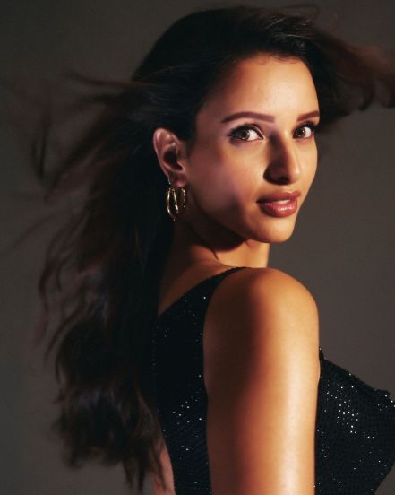Tripti Dimri Black One Piece Dress