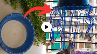 best jugaad in monsoon rainy season made clip hanger for dry clothes from old strainer