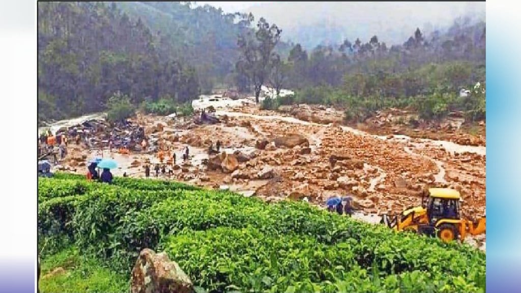 Loksatta anvyarth Landslide caused by landslide in Mundakkai area of Wayanad district in Kerala Loksatta anvyarth Landslide caused by landslide in Mundakkai area of Wayanad district in Kerala