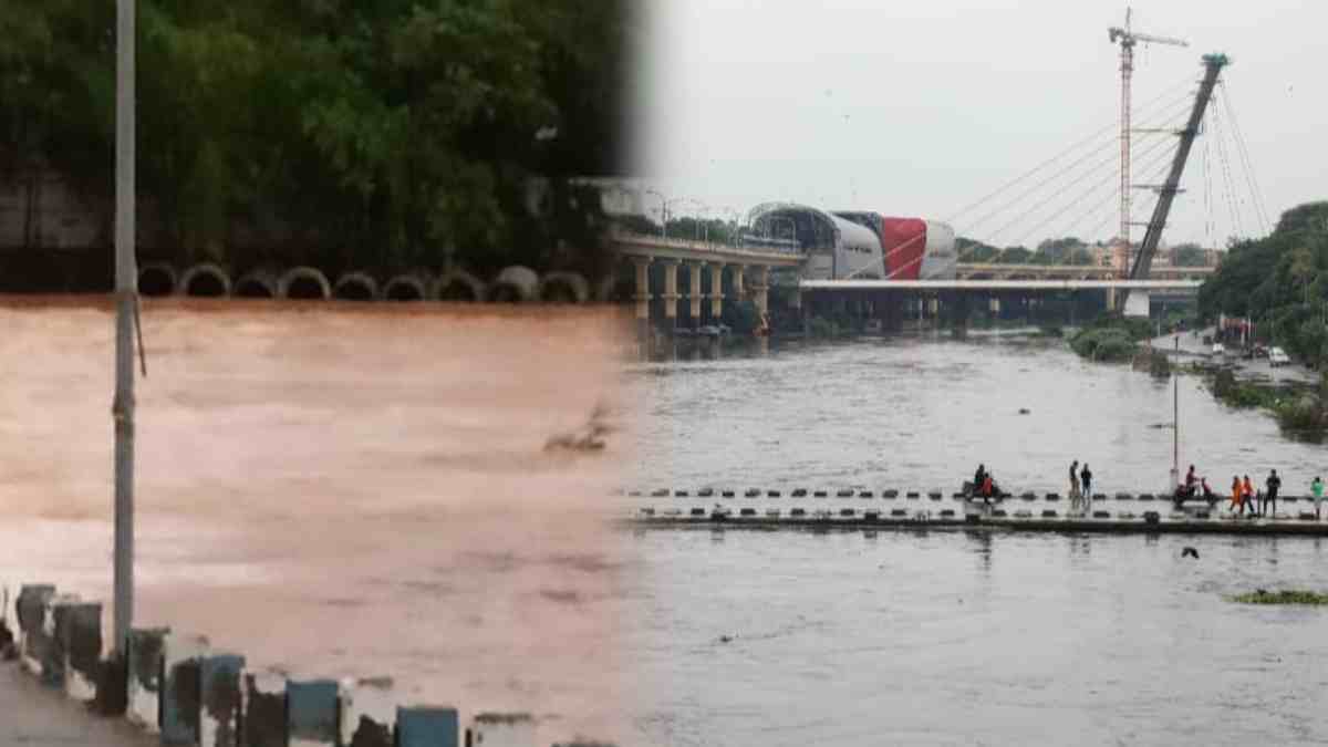 Heavy Rain in Pune Leads to Flooding of Bhide and Shivane Bridges ...