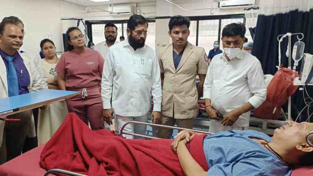 Eknath Shinde, Mahatma Gandhi Mission Hospital, accident, Mumbai Pune Expressway, Ashadhi ekadashi, patient treatment, government support, Eknath Shinde, Mahatma Gandhi Mission Hospital, accident, Mumbai Pune Expressway, Ashadhi ekadashi, patient treatment, government support,