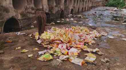 dhule, Empty Nutritional Food Packets Found in Dhule, panzara Riverbed, Nutritional Food Packets Found in panzara Riverbed, Child Development Project Officer