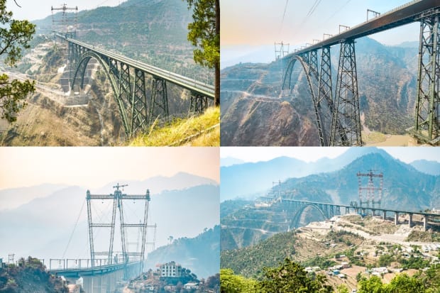 Chenab Bridge latest photos 