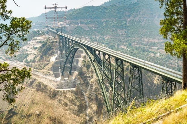 Chenab Bridge latest photos 