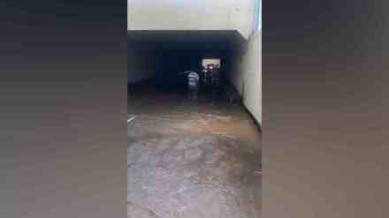 ombivli, Nilje village, tunnel, flooding, rain, Central Railway, Lodha housing complex, Kalyan Shilphat road, waterlogged, villagers, students, women, inconvenience, railway gate closure, waist deep water,