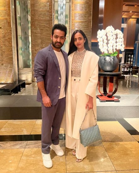 jr. ntr with wife Lakshmi Pranathi