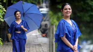 Aarya Ambekar Blue Co-ord Set Dress