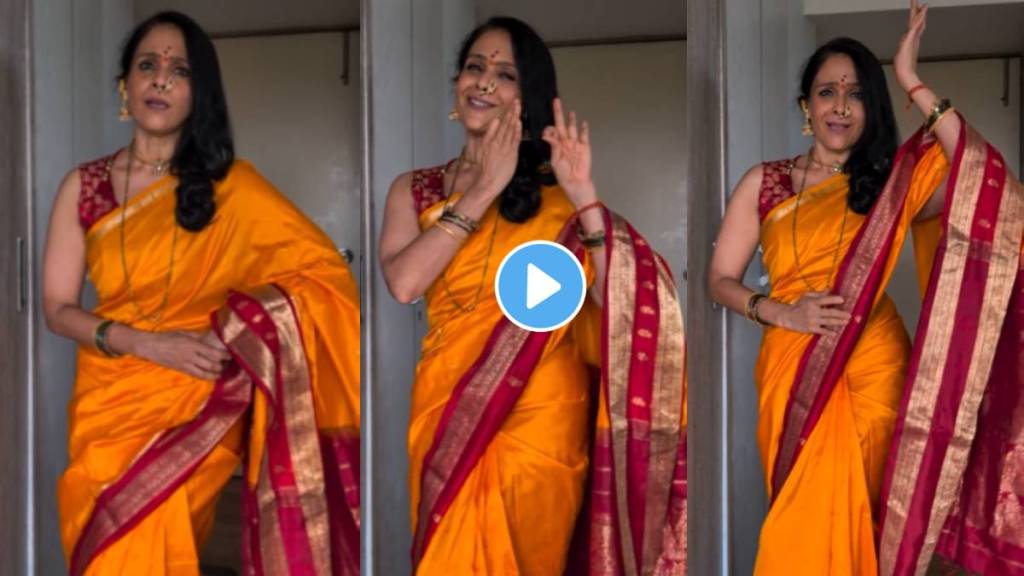 Aishwarya Narkar gave wishes on Gokulashtami with a beautiful dance performance