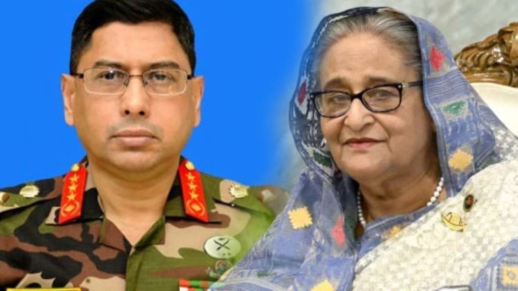 Bangladesh Army Chief Wacker-us-Zaman and Shaikh Hassina Bangladesh Army Chief Wacker-us-Zaman and Shaikh Hassina