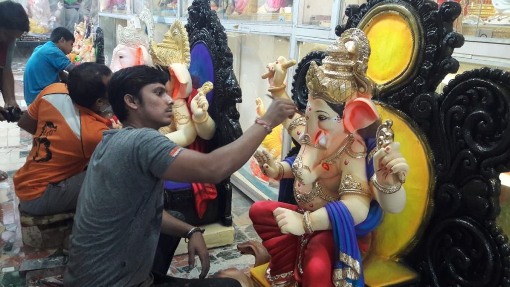 Ganesha idol business will get boost of group development establishment of Ganesh idol business company in Hamrapur Ganesha idol business will get boost of group development establishment of Ganesh idol business company in Hamrapur