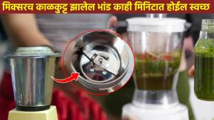 Kitchen Jugaad mixie jar cleaning tips in marathi