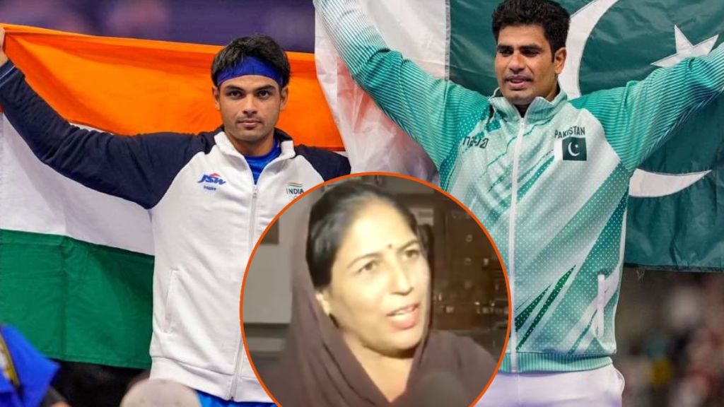 Neeraj chopra mother wins hearts after Olympic final