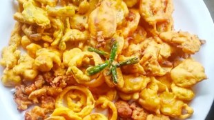 Bhajyancha paus Recipe in marathi crispy bhaji recipe in marathi