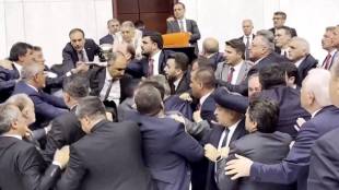 Turkey Parliament Fight