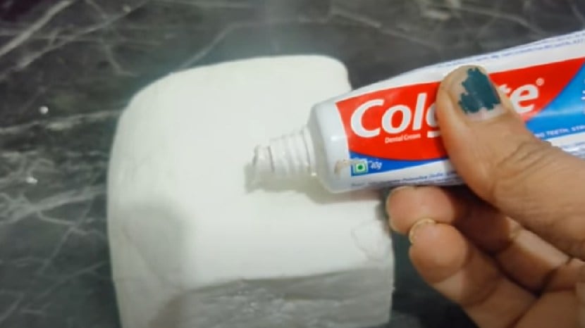 kitchen jugaad video marathi toothpaste on paneer use for skin cleaning