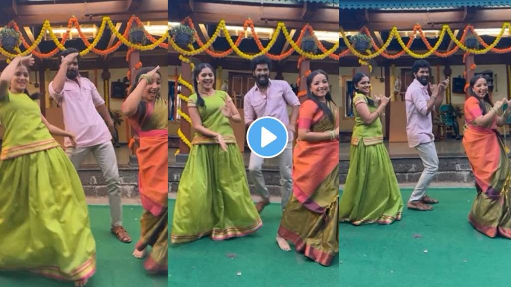 lakhat ek amcha dada fame nitish Chavan dance with isha and juee tanpure on O Pilaga Venkati song lakhat ek amcha dada fame nitish Chavan dance with isha and juee tanpure on O Pilaga Venkati song