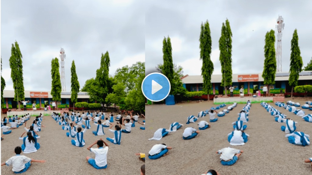 Nostalgic School Days Students Exercising on the School Ground Viral Video Nostalgic School Days Students Exercising on the School Ground Viral Video