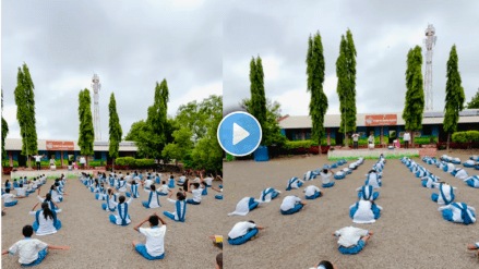 Nostalgic School Days Students Exercising on the School Ground Viral Video Nostalgic School Days Students Exercising on the School Ground Viral Video