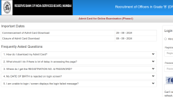 RBI Grade B Recruitment 2024 : ग्रेड बी अधिकारी पदांसाठी होणार भरती, ८ सप्टेंबरच्या परीक्षेसाठी प्रवेशपत्र जारी; कसे करावे डाउनलोड? जाणून घ्या….