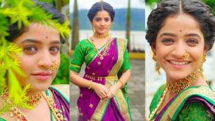 paaru fame sharayu sonawane traditional look viral