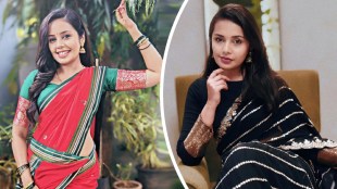 Shivani Rangole Kulkarni Black Designer Saree