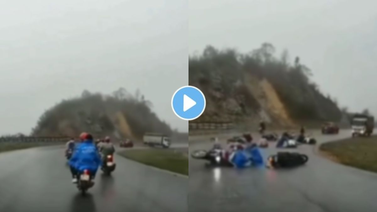 Road Accident Viral Video Suddenly the Truck overturned and all the ...