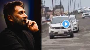 Vivek Agnihotri Reacted to viral video showing CM Eknath Shinde convoy passing through a pothole-filled flyover