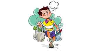 self-reliance, school play, responsibility, vegetables, family values, loksatta balmaifal