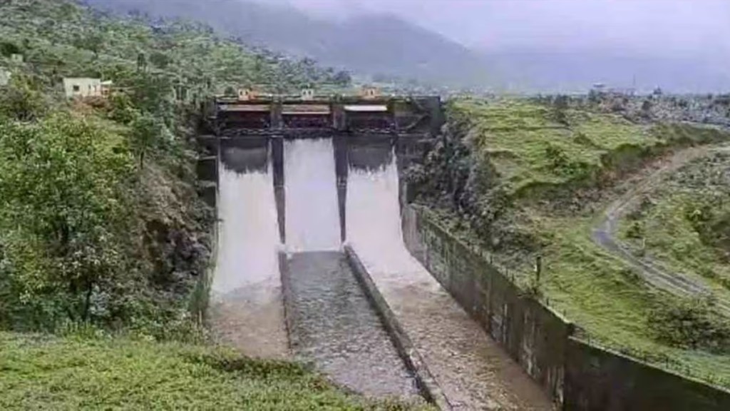satara water discharge from dam