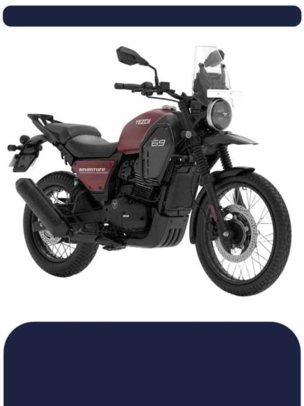 yezdi adventure on road price