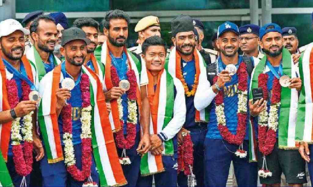 Harmanpreet Singh, Indian hockey team, Olympic bronze medal, Paris Olympics, Sreejesh, Sports Minister Mansukh Mandaviya,