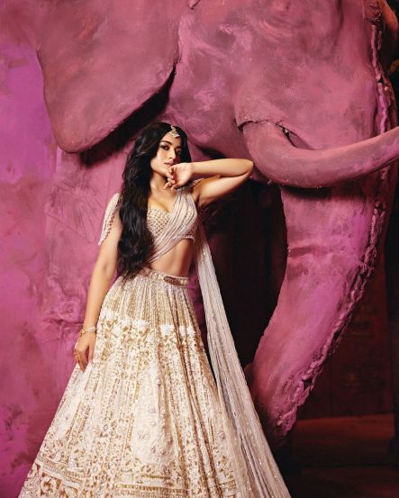 rashmika-mandana-white-lehenga