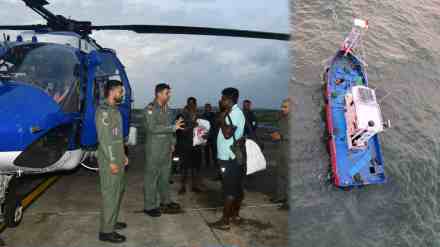Ratnagiri,Fishing Boat Sinks in Purnagad Sea, Purnagad sea, fishing boat, Coast Guard, rescue, strong winds, rough sea,
